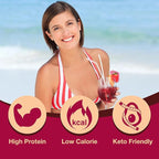 ProtiDIET Concentrated Grape High Protein Nutritional Drink Mix - Low Sugar, No Fat, Quick and Easy to Make Delicious Grape Juice Flavor for a Boost of Energy - 7 Pouch Per Box