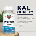 Kal 100 Mg Nattokinase Tablets, 30 Count