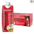 MuscleMeds Carnivor RTD, Ready to Drink Protein, Lactose Free, Sugar Free, 40g Isolate Protein, Muscle Building, Recovery, Vanilla Cupcake, 16.9 Fl Oz, Liquid (Pack of 12)