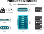 Weekly Pill Organizer 4 Times a Day, 7 Day Pill Box 4X, Portable for Travel Pill Case for Pills/Vitamin/Fish Oil/Medication/Supplements (4x7 Blue)