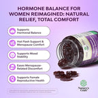 Womens Menopause Gummies with Dong Quai - Menopause Vitamins for Women with Ashwagandha - Holistic Support for Hot Flashes Night Sweats and Mood Swings - Pre & Post Supplements - 60 Count