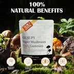 Lions Mane Mushroom Supplement Gummies: Daily Mushroom Supplements Gummy for Memory & Focus,12-Mushroom Blend with Cordyceps,Reishi,Chaga,Herbal Brain Supplement for Cognitive,60 Gummies