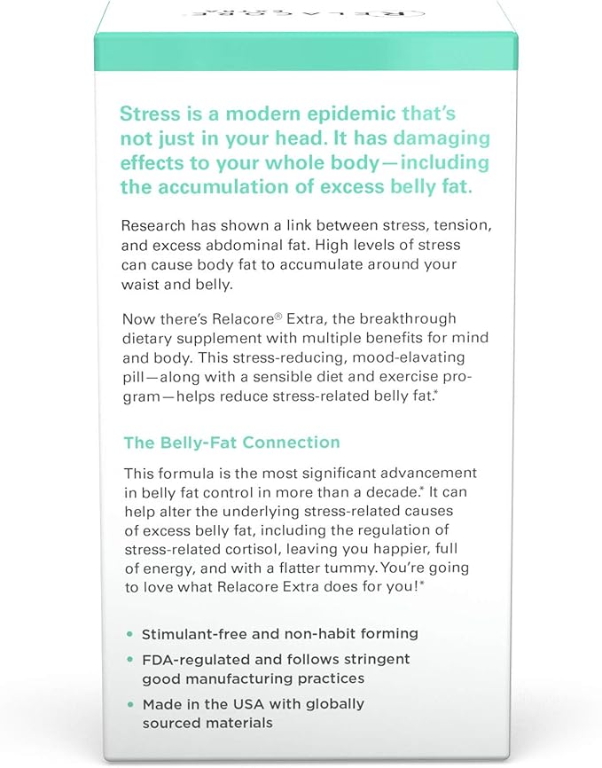 Extra Maximum Strength - Cortisol Supplements for Women - Reduce Cortisol Related Belly Fat - Stress Relief Supplement - Calm Mind - Improved Mood, 90 Count