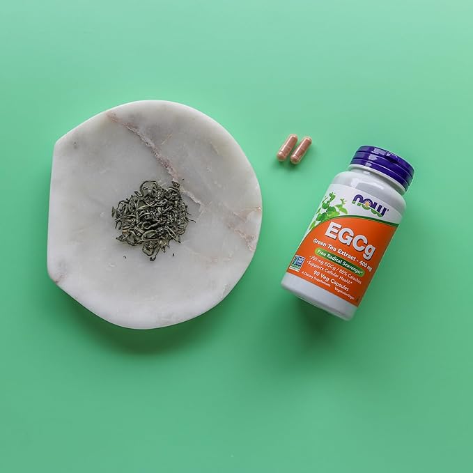 NOW Foods Supplements, EGCg Green Tea Extract 400 mg, Free Radical Scavenger*, 90 Veg Capsules