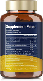 Totaria Cortisol Supplement with Ashwagandha,Magnesium,Rhodiola Rosea,L Theanine,Hormone Balance for Women Mood, Focus, Sleep Support 120 Vegan Capsules (Pack of 2)