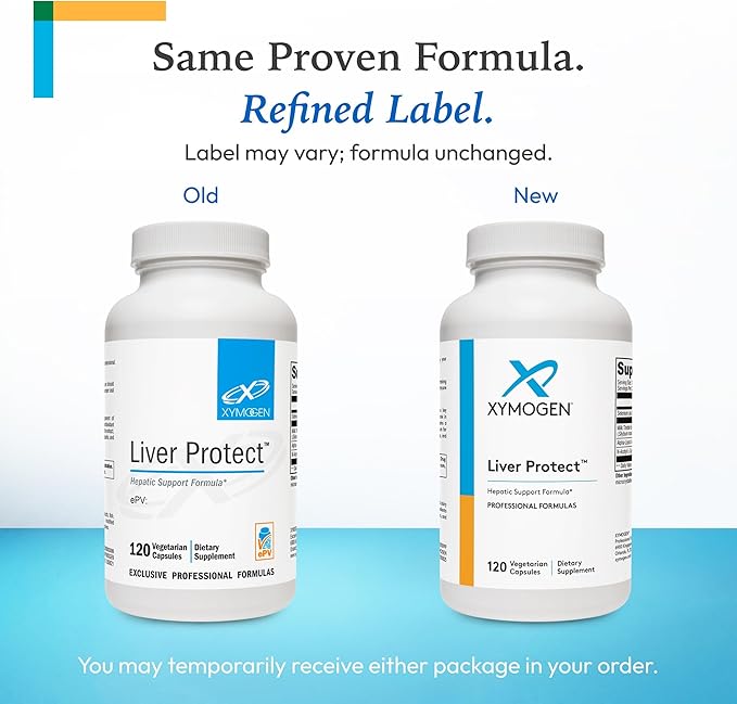 XYMOGEN Liver Protect - Supports Liver Health + Glutathione Production - Milk Thistle Extract, ALA Alpha-Lipoic Acid, N-Acetyl-L-Cysteine, Selenium L-Selenomethionine (120 Capsules)