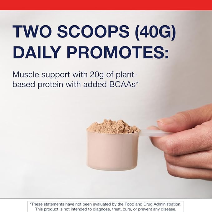 Metagenics Perfect Protein Pea & Rice - Plant-Based Protein Powder with 20g Protein & 3.5g BCAAs - Supports Muscle Growth & Recovery - Non-GMO, Gluten-Free, Dairy-Free - Chocolate - 30 Servings