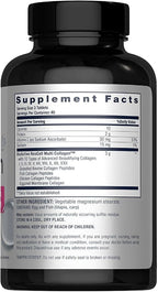 NeoCell Super Multi Collagen Peptides | 120 Tablets | 10 Types of Collagen | Skin, Hair and Nails | Beauty Supplement | For Men and Women