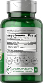 Horbäach Chamomile Flower Extract | 200 Pills | Non-GMO, Gluten Free Supplement