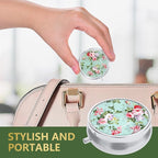 Nipichsha Pill Box, Small Pill Case for Purse & Pocket, Cute Travel Medicine Organizer, Portable Medicine Container Holder to Hold Vitamins, Medication, Fish Oil & Supplement, Graceful Peony
