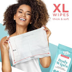Body Wipes - (14 Pack) - 140 XL Bath Wipes for Adults No Rinse, Adult Wipe for Elderly - Body & Face Gentle Skin Cleansing, Shower Wipe Bathing for Travel, Elderly, Car, Gym, Camping (8x12 Inch)