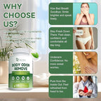 Chlorophyll Body Deodorizing Supplement, Chlorophyll Capsules with Parsley & Peppermint, Probiotic, Green Tea, Jerusalem Artichoke, Prebiotic, Supports Fresh Breath & Whole-Body Freshness, 120 Caps