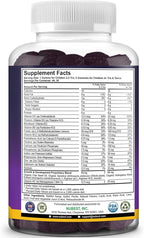 NuBest Tall Gummies for Kids Age 2+ & Teens | Bone Strength, Immunity, Digestive Health with Calcium, Vitamin D3, K2, B Complex, Magnesium, Zinc | 20+ Vitamins Berries Gummies, No Added Sugar