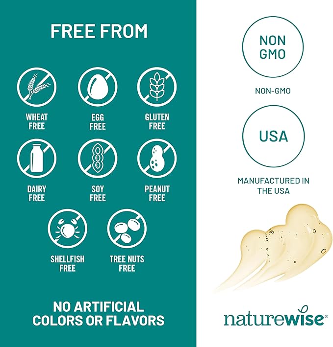 NatureWise Omega 3 Fish Oil - 500 mg per Pill - EPA & DHA - Immune Support, Brain Health & Optimal Wellness - Gluten and Soy Free, Non-GMO - 180 Softgels[6-Month Supply]