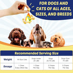 ZEBORA Salmon Oil for Dogs, Omega 3 Fish Oil for Dogs Skin and Coat with EPA & DHA, Zinc, Biotin, Quercetin, Vitamin C & E for Dog Allergy Relief, Hot Spot Treatment, Control Dog Shedding, 180 Chews