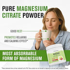 NaturalSlim Magicmag Pure Magnesium Citrate Powder Stress, Constipation, Muscle, Heart Health, and Sleep Support | Raspberry Lemon Magnesium Supplement - 8oz Drink Mix (3 Pack)