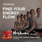 JUNG KWAN JANG Hong Sam Won Delight - Korean Red Ginseng Tea Herbal Energy Drink with Lime, Jujube, Ginger, 3 Vitamins & 9 Amino Acids - No Caffeine, No Calories, No Sugar (30 Pouches, 1.69 fl oz)