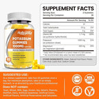 Potassium Gummies 1000mg, Maximize Absoption Blend with Vitamin B6 Magnesium, Potassium Citrate Supplement for Adults, Sugar Free, 60 Count