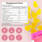 Vaginal Probiotics Gummies, Premium Feminine Balance Gummies for Women, Vaginal Probiotics for Women pH Health Supplement, Promote Healthy Vaginal Odor & Vaginal Flora, 60 Count