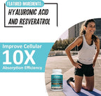 2400 MG Liposomal Glutathione Softgels, Max Absorption, Active Form L-Glutathione Reduced (GSH), with Hyaluronic Acid, Resveratrol, Master Antioxidants for Detox, Brain, Immune System, 600 Softgels