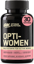 Optimum Nutrition Opti-Women Daily Multivitamin for Women, Immune Support Supplement with Iron, 30 Day Supply, 60 Count, (Packaging May Vary)