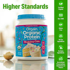 Orgain Organic Vegan Protein Powder, Birthday Cake - 21g Plant Based Protein, 7g Prebiotic Fiber, Low Net Carb, No Lactose Ingredients, No Added Sugar, Non-GMO, for Shakes & Smoothies, 1.02 lb