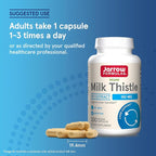 Jarrow Formulas Milk Thistle Supplement 150 mg 30:1 Milk Thistle Extract Standardized to 80% Total Flavonoids,Dietary Supplement for Liver Function Support, 200 Veggie Capsules for 200 Day,(Pack of 2)