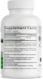 Bronson Rhodiola Rosea Vegetarian Capsules - Adaptogenic Herb - Brain, Stress & Mood Support - Non-GMO, 60 Count
