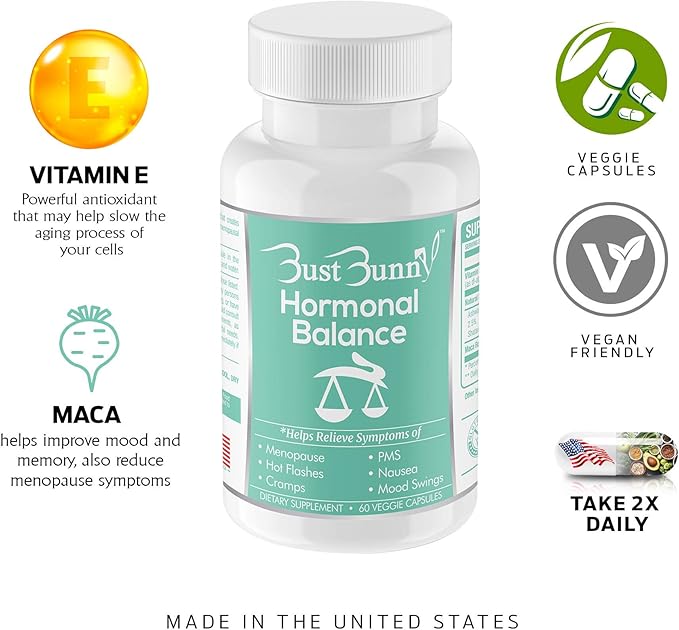 Hormone Balance for Women | Menopause and PMS Relief | Hot Flashes Menopause Relief | Vegan-Friendly