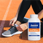 Zeasorb Excess Moisture Control Super Absorbent Foot & Body Powder, Dermatologist Recommended, Friction-Fighting Formula with Patented Odor Control Technology, 2.5 oz bottle