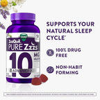 ZzzQuil Pure Zzzs Advanced Melatonin Gummies,Sleep Aid with Chamomile & Lavender for Adults Berry Flavored,100 Count (Pack of 2)