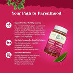 Fertility Gummies for Women Trying to Conceive - Yummy Gummy Fertility Supplement for Women with Myo-Inositol Folic Acid & Vitex Chasteberry - Vegan Non-GMO & Gluten Free - Juicy Peach - 60 Count
