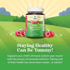 Kids Elderberry Gummies with Zinc and Vitamin C - Delicious Sambucus Black Elderberry Gummies for Kids Immune Support - Daily Immunity Support Vegan Non-GMO Gluten and Gelatin Free - 30 Count