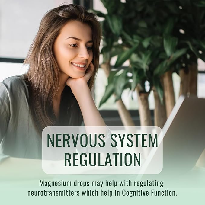 Magnesium Glycinate Liquid Drops Supplement, with Magnesium Glycinate 500mg Ashwagandha, L - Theanine, Chamomile -Support Stress Relief, Bone, Muscle, Mood Mango Flavor 2Pack
