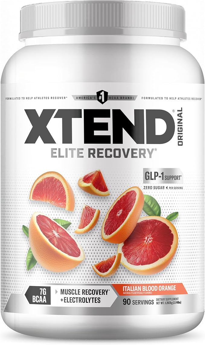 Xtend Original BCAA Powder 7g BCAA and 2.5g L-Glutamine, Sugar Free Post Workout Muscle Recovery Drink with Amino Acids for Men & Women, 90 Servings