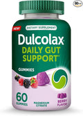 Dulcolax Daily Gut Support Gummies, Magnesium Formula, Stimulant-Free, Berry Flavor, 60 Count
