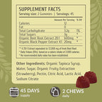 HERBAMAMA Beet Root Gummies - 12000mg Red Beets with Black Pepper Extract for Overall Support - Vegan, Non-GMO Antioxidant Supplement - 90 Pectin-Based Strawberry-Flavored Chews