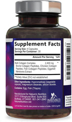 Multi Collagen Pills 2400 mg Per Serving - Advanced Types I, II, III, V, X - Hydrolyzed Multi Collagen Peptides Pills Supplement for Women & Men - Hair, Skin, & Nail Support Supplements - 120 Capsules