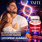 VAITE Lycopene Supplements for Men & Women 75mg Gummies - Antioxidant | General Wellness | Supports Skin & Vision | Daily Vitality | Plant-Based, Sugar-Free, 60 Vegan Gummy Chews, Non-GMO, Chewables