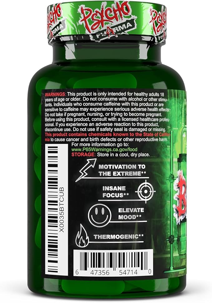 Psycho Pharma Far Beyond Driven, for Increased Energy to Burn with Improved Focus, Positive Mood.