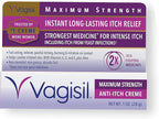 Vagisil Maximum Strength Feminine Anti-Itch Cream & Wipes with Benzocaine for Women, Instant Relief, 20 Wipes (Pack of 1)