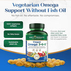 Purity Products Vegan Omega 3 6 9 Formula - “5 in 1” Essential Fatty Acid Complex - Scientifically Formulated Plant-Based Vegan Omega 3-6-9 Essential Fatty Acids (EFA) - 3 Month Supply - 180 Softgels