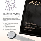 ProMix Nutrition Pre-Workout Powder, Mixed Berry - Maximize Focus & Performance - Helps Muscle Gain, Endurance - Vitamin B12, Caffeine, Beta-Alanine & L-Tyrsosine - 30 Servings (Pack of 1)