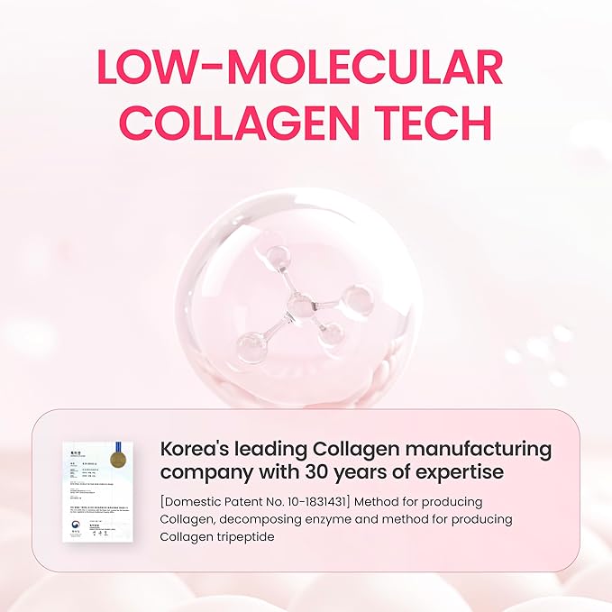 K-Nutra K-Collagen Soft Peach (15.9oz, 30 Sticks) - Holiday Gifts - Skin, Hair, Nail Health, Tasty Jelly, Fast Absorption. Low-Molecular Marine Collagen, Vitamin C