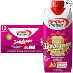 Premier Protein Shake INDULGENCE, White Chocolate Raspberry, 30g Protein, 170 Calories, 3g Sugar, 11 fl oz, 12 Pack