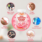 Calcium Citrate Supplement Gummies for Adult: Women & Men Sugar Free 1200 mg Calcium Chewable Gummy - Organic Natural High Absorption Vegan Supplements for Energy Immune Support (120Count