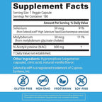 Doctor's Best Nac Detox Regulators with seleno excell, Non-GMO, Vegetarian, Gluten&Soy Free, 180 Veggie Caps, 180Count