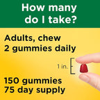 Nature Made Multivitamin Gummies, Mens & Womens Gummy Vitamins & Minerals, Adult Multivitamin Gummy, Daily Nutritional Support, 150 Vitamin Gummies, 75 Day Supply, (Pack of 2)