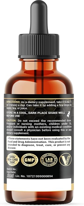 6in1 Liquid Turmeric Ceylon Cinnamon Berberine Ginger Bitter Melon & Black Pepper – Turmeric Supplement Drops – 1 FL OZ – 60 Servings