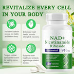 A r b c r n 240 Capsules Supplement,Nicotinamide Riboside Resveratrol 910mg for Men and Women, NR Supplement for Energy Anti-Aging Focus